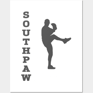 Baseball Left Handed Pitcher Southpaw Pitching Posters and Art